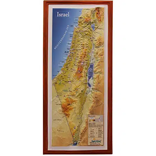 Raised Relief D Map Of Israel (Mediu.x )