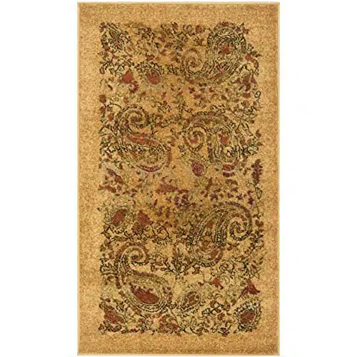 Safavieh Lyndhurst Collection Accent Rug   'X ', Beige & Multi, Traditional Paisley Design, Non Shedding & Easy Care, Ideal For High Traffic Areas In Entryway, Living Room, Be