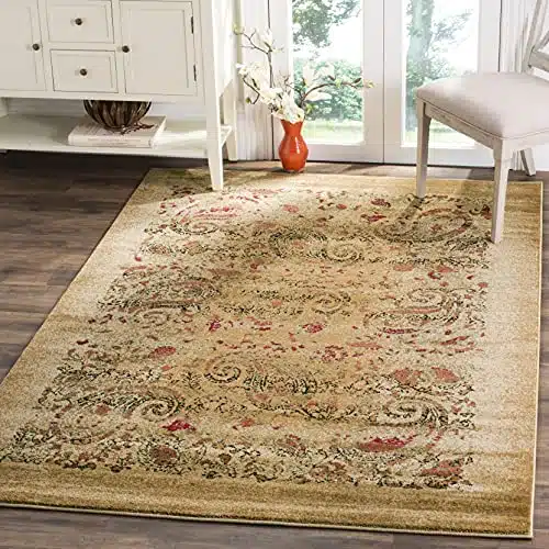 Safavieh Lyndhurst Collection Area Rug   'X ', Beige & Multi, Traditional Paisley Design, Non Shedding & Easy Care, Ideal For High Traffic Areas In Living Room, Bedroom (Lnha)