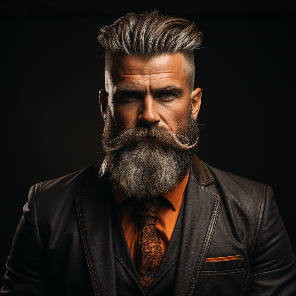 beard no mustache