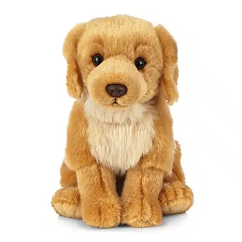 Living Nature Golden Retriever Stuffed Animal  Fluffy Dog Animal  Soft Toy Gift For Kids  Inches