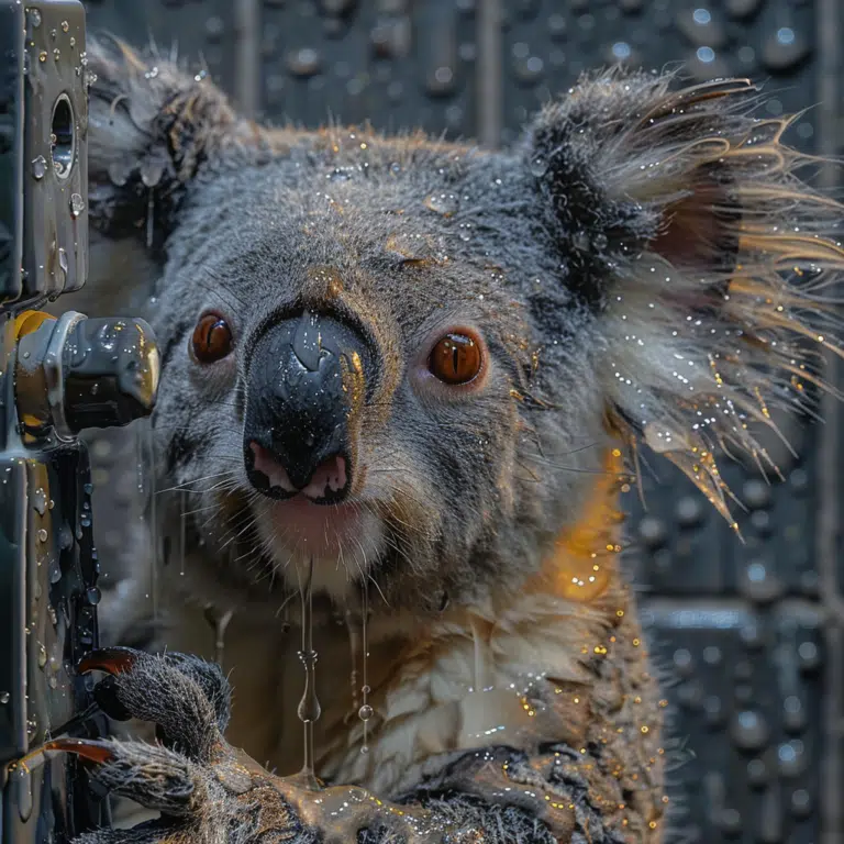 wet koala