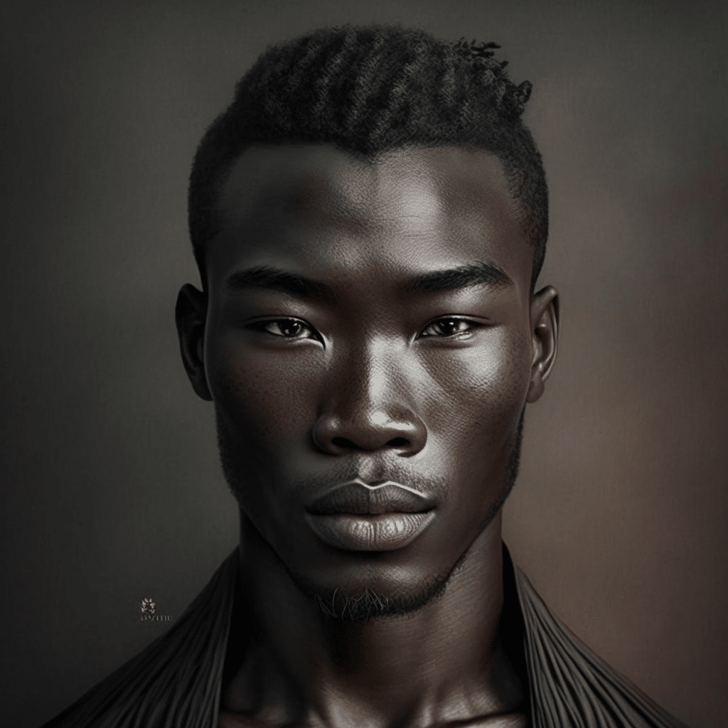 black asian man