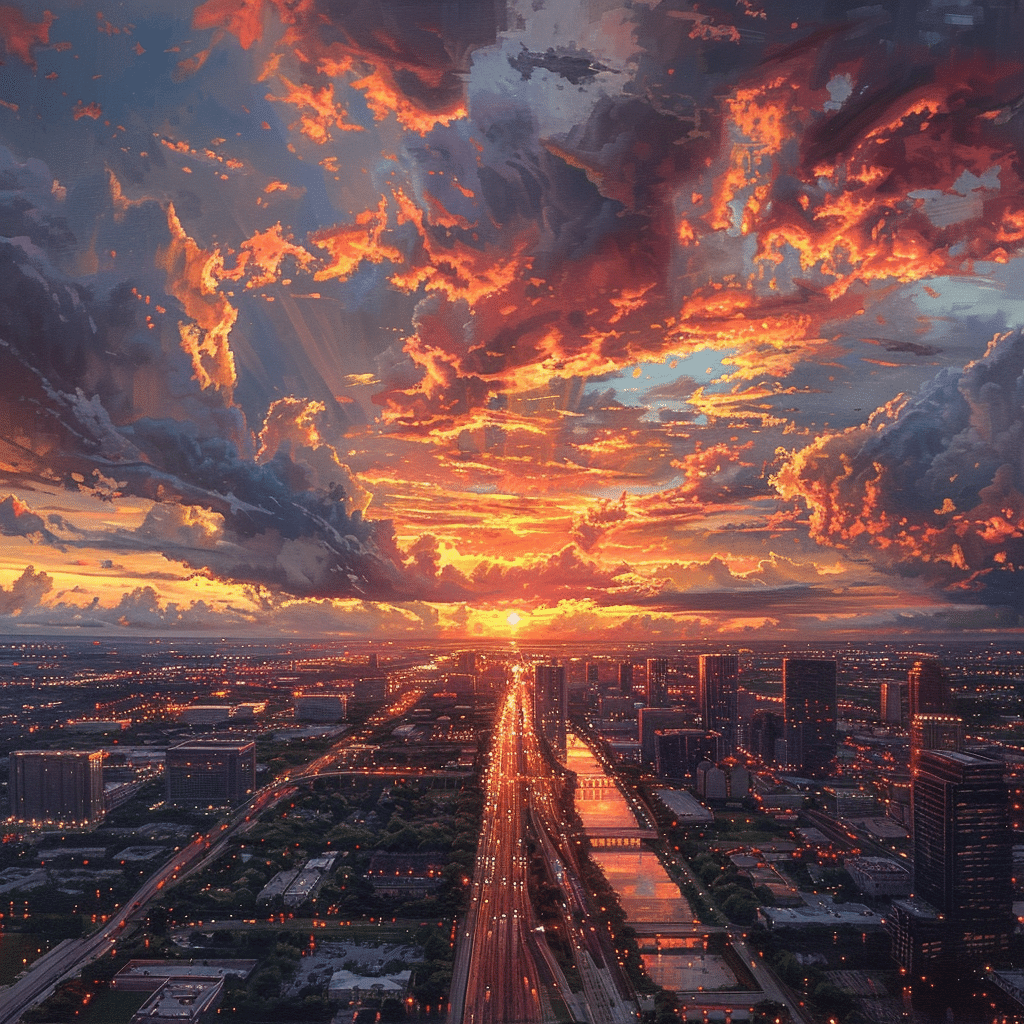 sunset today houston