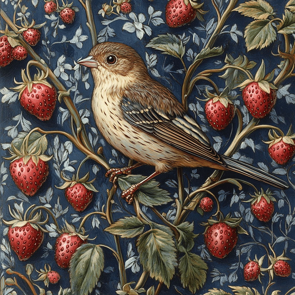 Copriteiera William Morris 'Strawberry Thief' Blu Per Una Persona (2 Tazze)