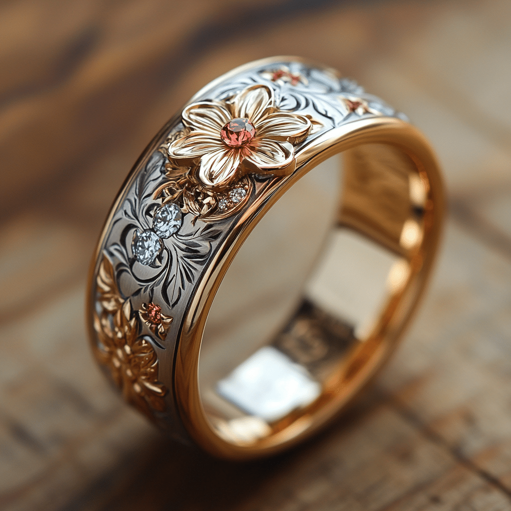 western wedding rings