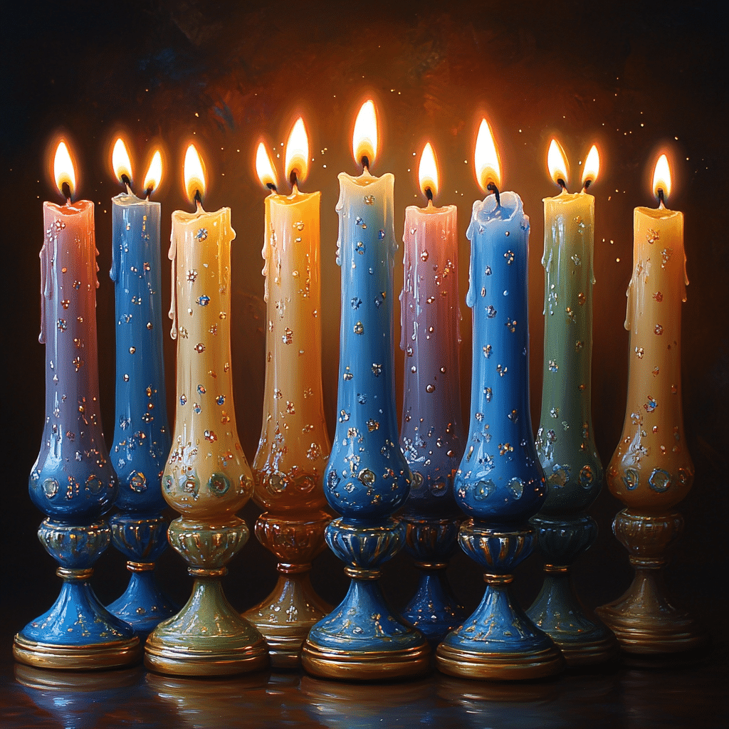hanukkah candles