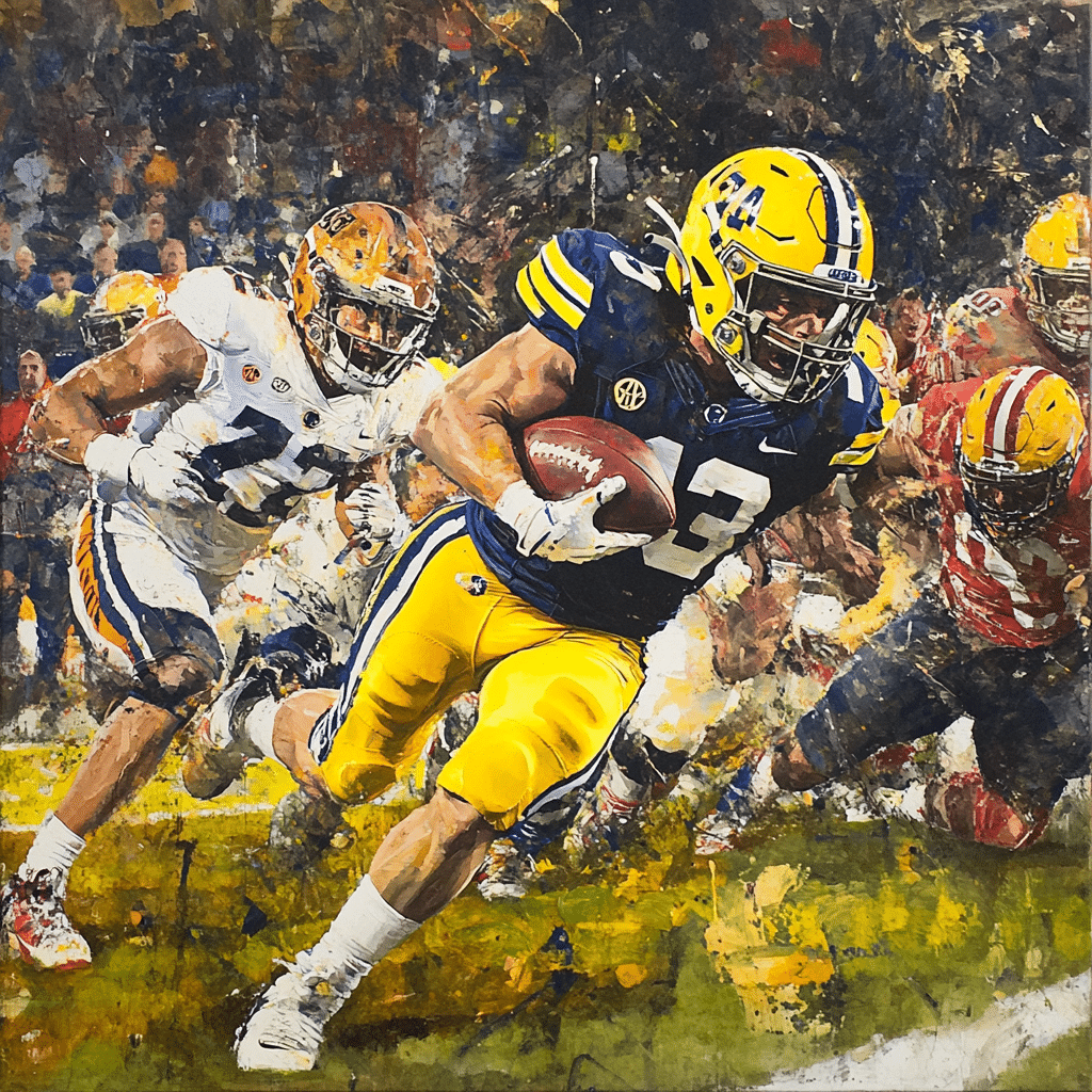 score of the michigan game