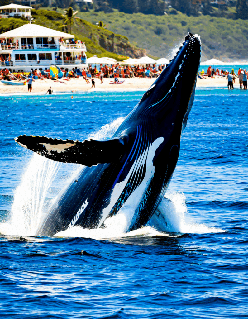 humpback whale capsizes boat