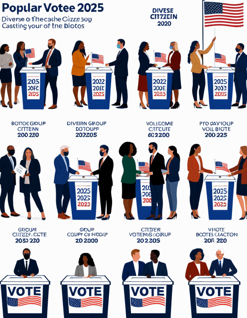 popular vote 2025 vs 2020